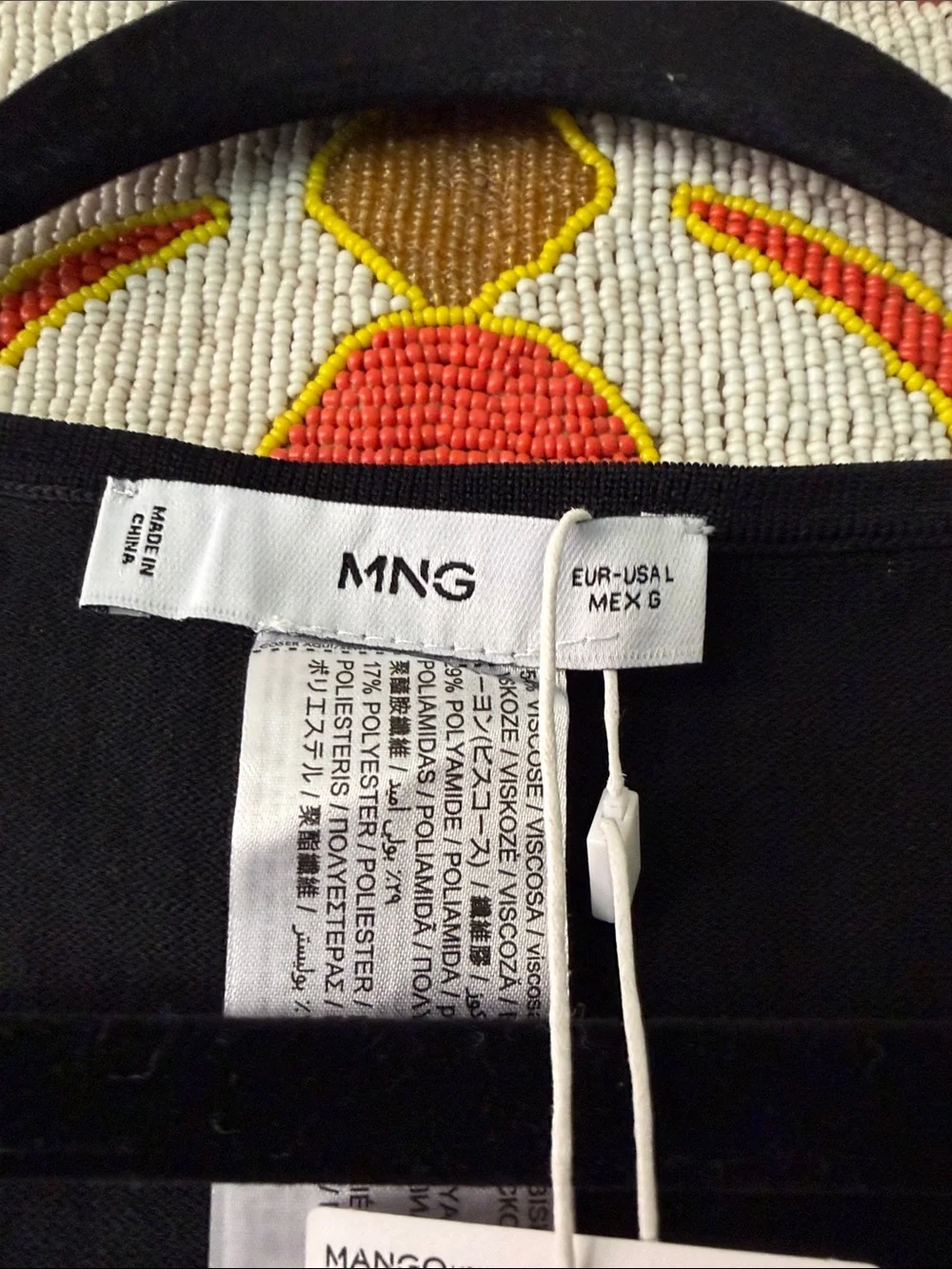 “MANGO” Beautiful NWT Rhinestone Top - Picture 3 of 5